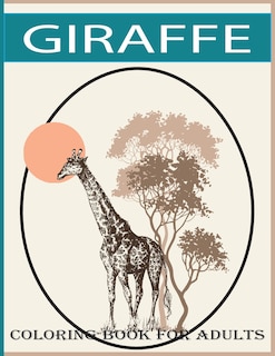 Front cover_Giraffe coloring book for adults