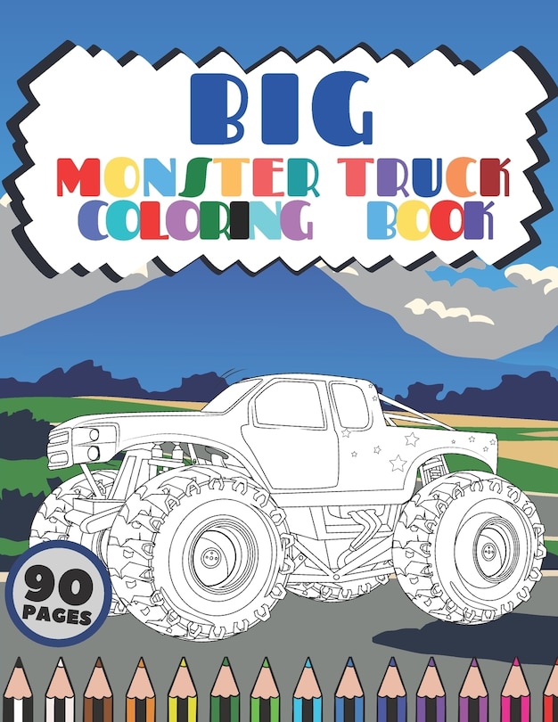 Front cover_Big Monster Truck Coloring Book