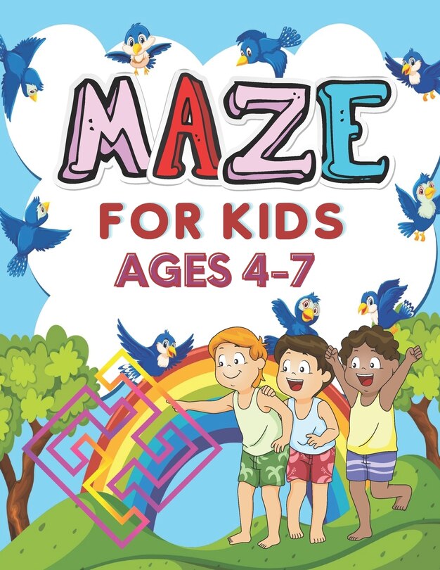 Front cover_Maze for Kids Ages 4-7