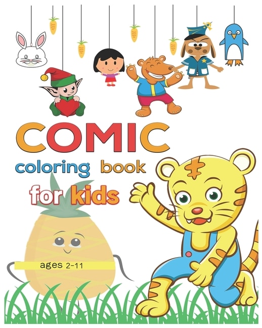 Couverture_coloring book comic for kids ages 2-11