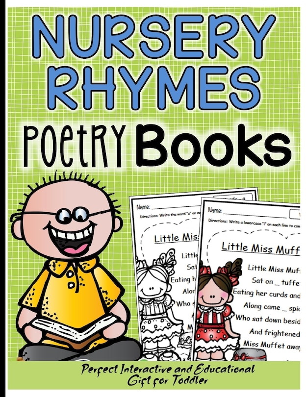 Nursery Rhymes Poetry Books: Perfect Interactive and Educational Gift for Baby, Toddler 1-3 and 2-4 Year Old Girl and Boy