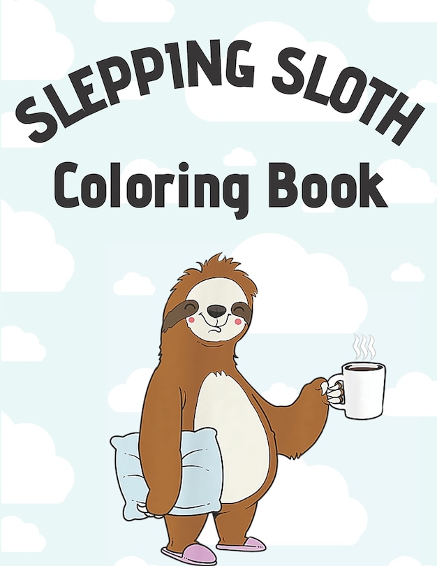 Front cover_Slepping Sloth Coloring Book
