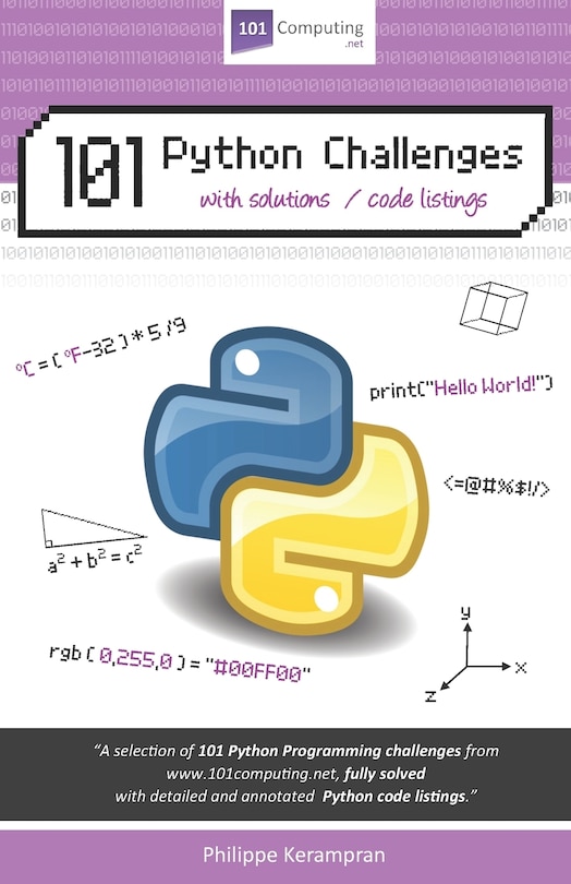 Couverture_101 Python Challenges