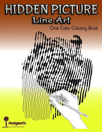 Hidden Picture Line Art: One Color Coloring Book