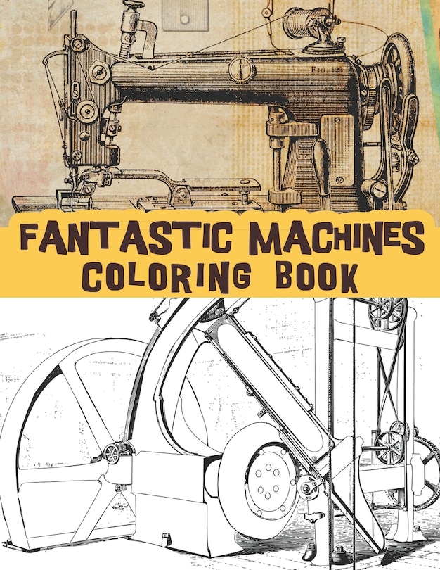Front cover_Fantastic Machines coloring book
