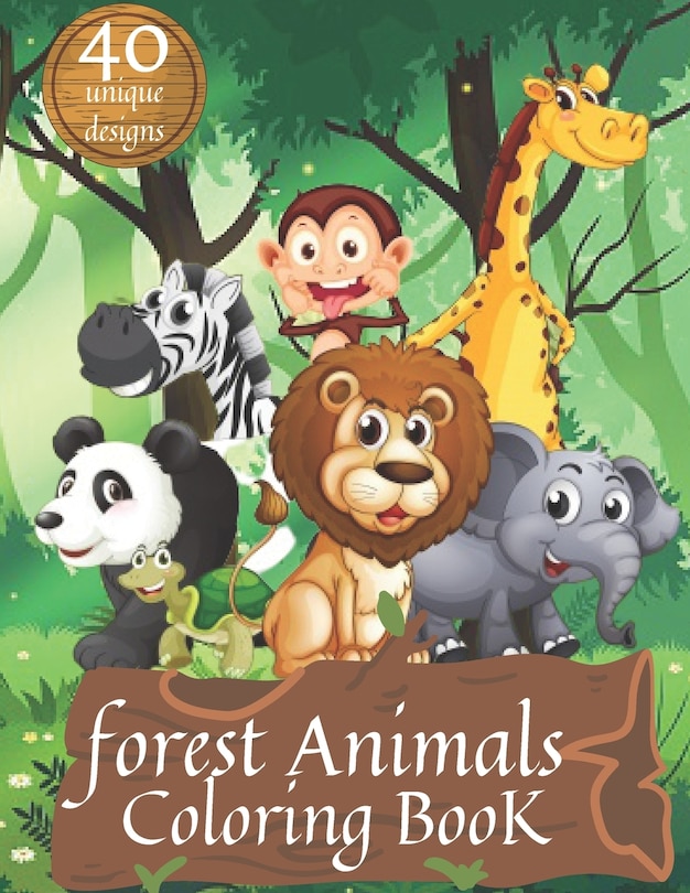Front cover_Forest Animals Coloring Book