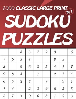 Couverture_1000 Classic Large Print Sudoku Puzzles Vol 2