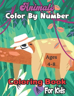 Front cover_Animals Color By Number Coloring Book For Kids