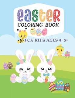 Front cover_Easter Coloring Book for Kids Ages 4-8+