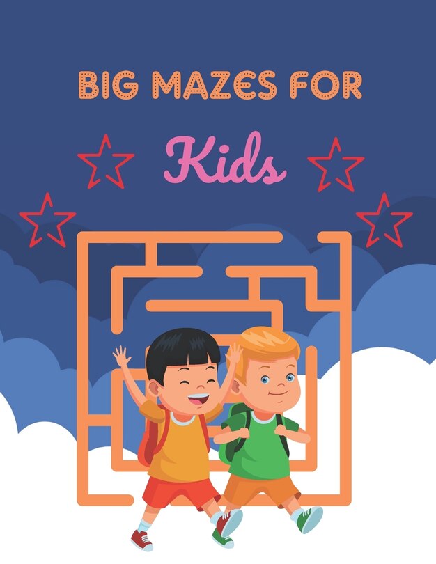 Front cover_Big Mazes For Kids