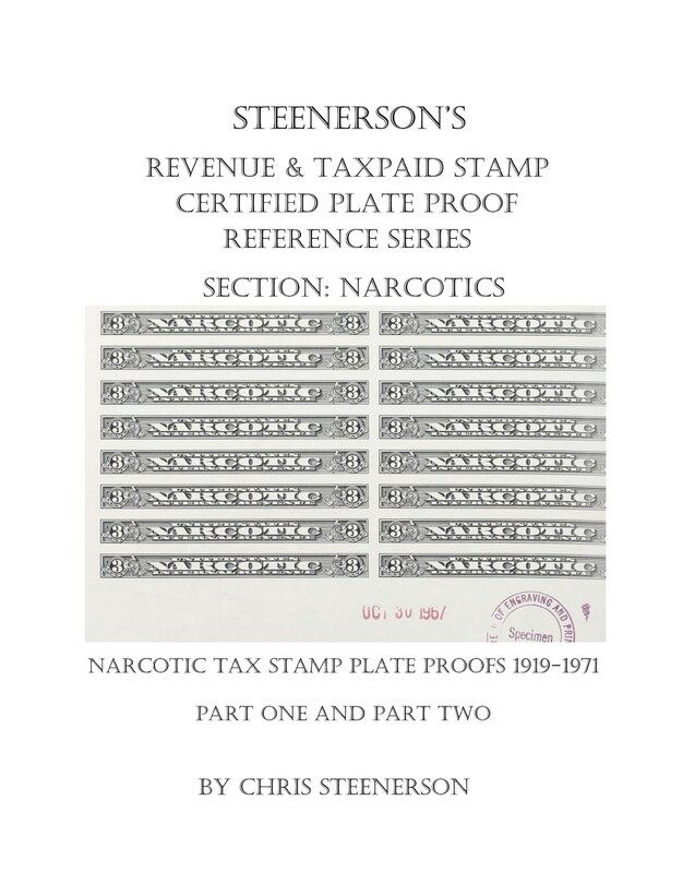 Front cover_Steenerson's Revenue & Taxpaid Stamp Certified Plate Proof Reference Series - Narcotics