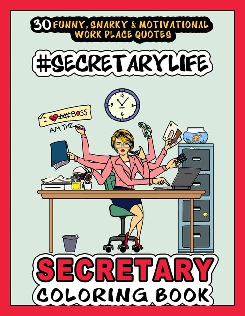 Front cover_# Secretary Life - SECRETARY COLORING BOOK