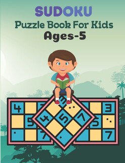 Front cover_SUDOKU Puzzle Book For Kids Ages-5