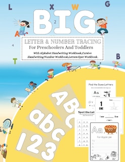 Front cover_BIG LETTER & NUMBER TRACING For Preschoolers And Toddlers