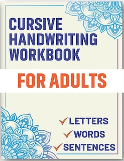 Front cover_Cursive Handwriting Workbook for Adults
