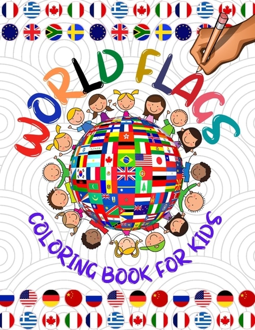 Front cover_World flags coloring book for kids