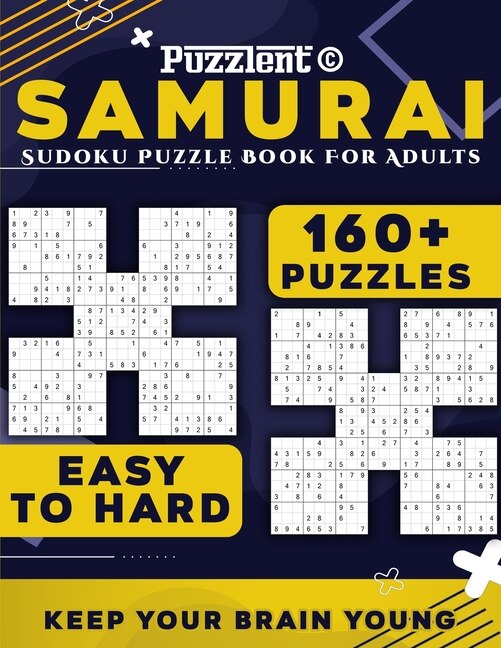 Front cover_Samurai Sudoku Puzzle Book for Adults