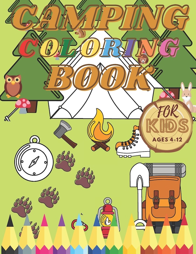 Front cover_Camping Coloring Book For Kids