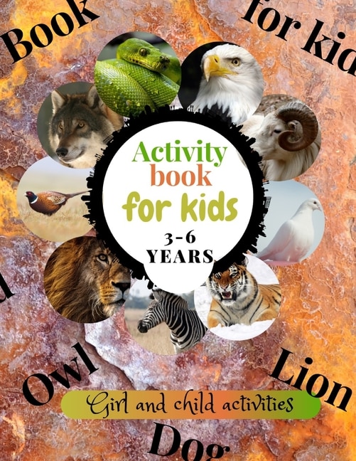 Front cover_Activity book for kids 3-6 years (animal)
