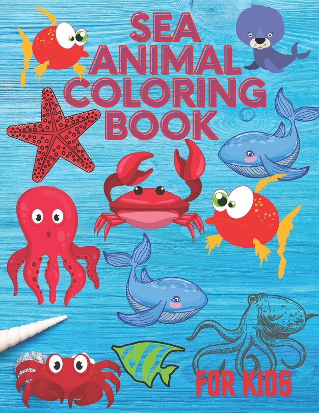 Front cover_Sea Animal Coloring Book