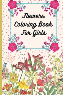 Front cover_Flowers Coloring Book For Girls