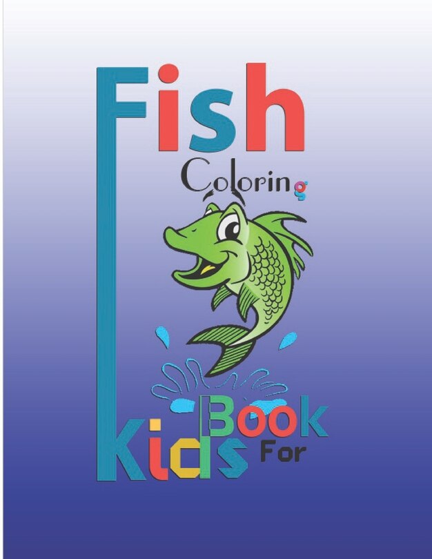 Front cover_Fish Coloring Book for kids