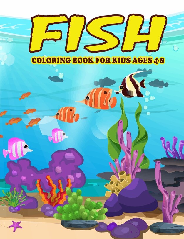Couverture_Fish Coloring Book for Kids Ages 4-8