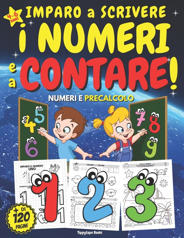 Front cover_IMPARO a SCRIVERE I NUMERI e a CONTARE! PRECALCOLO, NUMERI e PRIMI CONTICINI - Età 4-6 anni