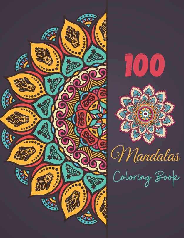 Front cover_100 Mandala Coloring Book