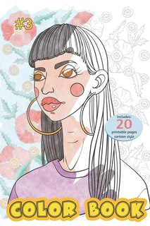 Couverture_Color Book - portrait -cartoon style- 20 pages