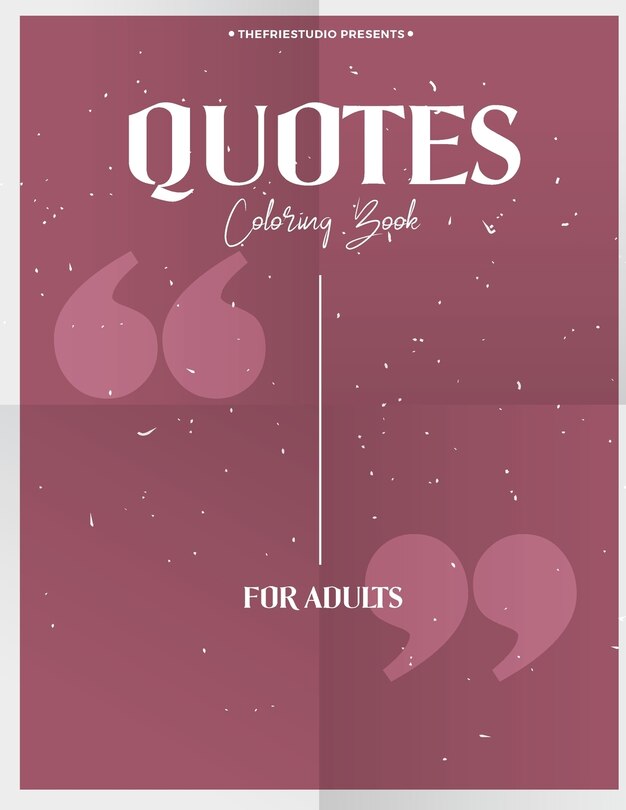 Couverture_QUOTES Coloring book for adults