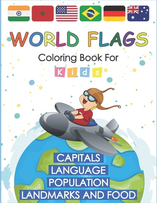 Front cover_World Flags Coloring Book for kids