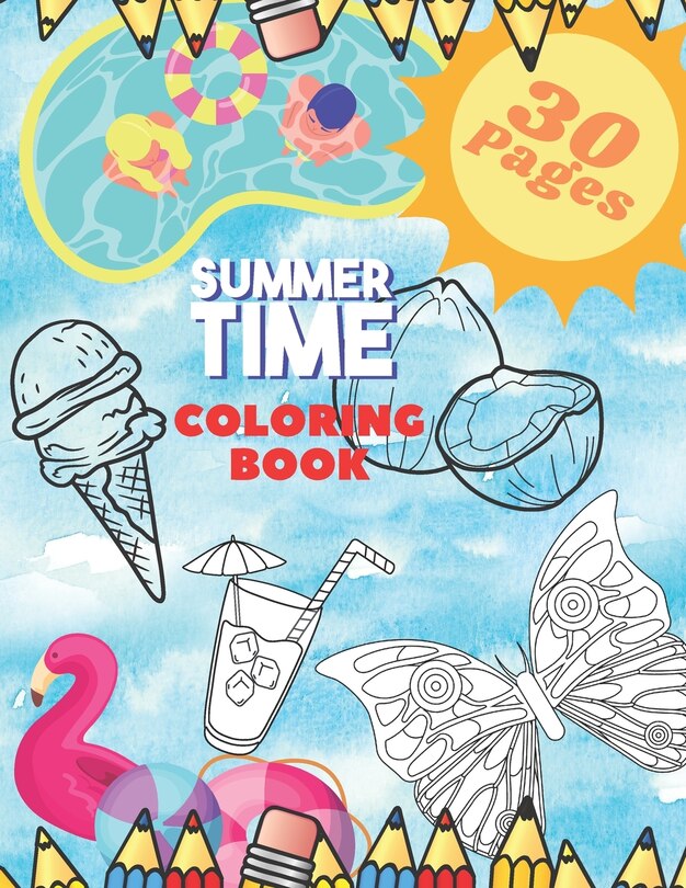 Front cover_Summer Time coloring book