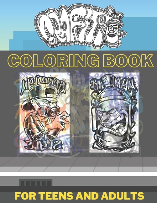 Couverture_Graffiti Coloring Book For Teens And Adults