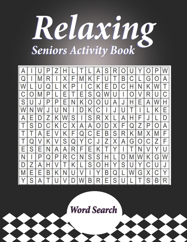 Front cover_Relaxing Seniors Activity Book