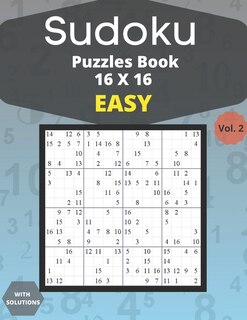 Couverture_Sudoku easy Puzzles 16 X 16 - volume 2