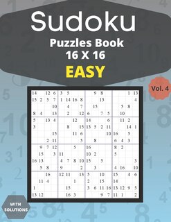 Couverture_Sudoku easy Puzzles 16 X 16 - volume 4