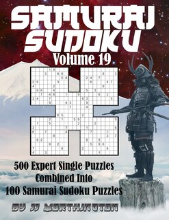 Couverture_Sudoku Samurai Puzzles Large Print for Adults and Kids Expert Volume 19