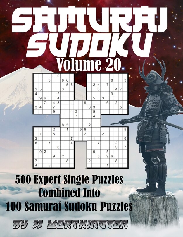 Couverture_Sudoku Samurai Puzzles Large Print for Adults and Kids Expert Volume 20