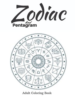 Front cover_Zodiac and Pentagram Adult Coloring Book