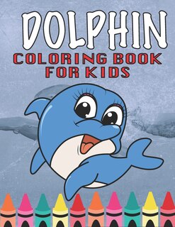 Front cover_Dolphin Coloring book for kids!