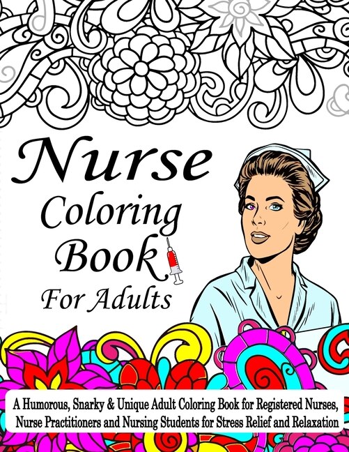 Front cover_Nurse Coloring Book For Adult