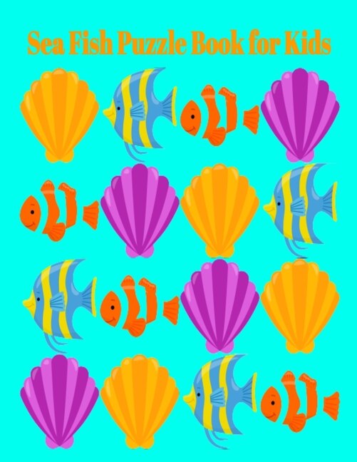 Front cover_Sea Fish Puzzle Book for Kids