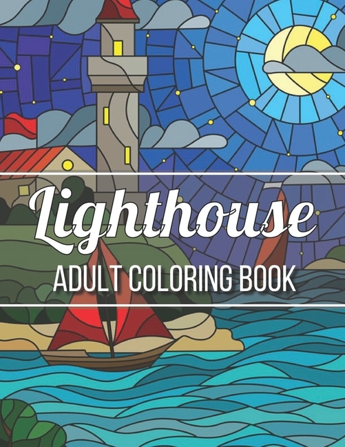 Front cover_Lighthouse Adult Coloring Book