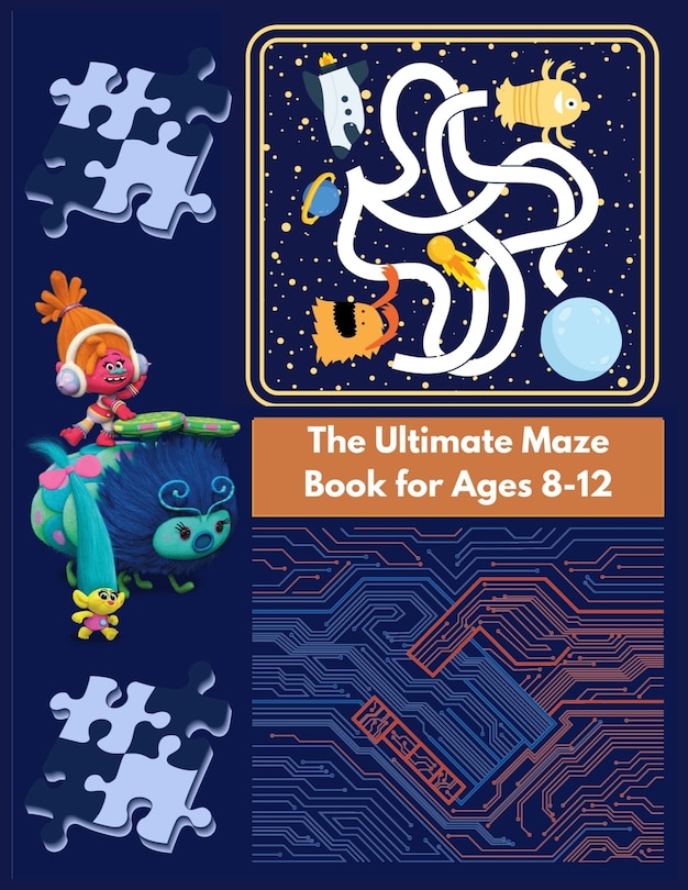 Front cover_The Ultimate Maze Book for Ages 8-12