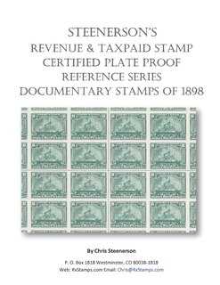 Front cover_Steenerson's Revenue Taxpaid Stamp Certified Plate Proof Reference Series - Battleship Documentary Stamps of 1898
