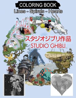 Studio Ghibli Coloring Book: Lines Spirals Hearts