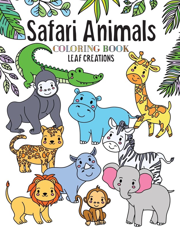 Couverture_Safari Animals Coloring Book
