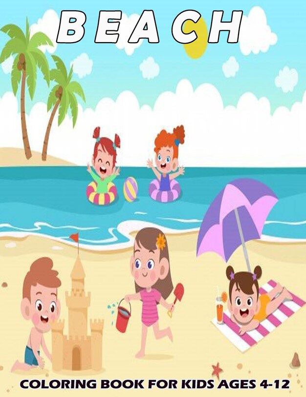 Front cover_Beach coloring book