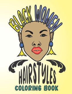 Front cover_Black Women Hairstyles Coloring Book